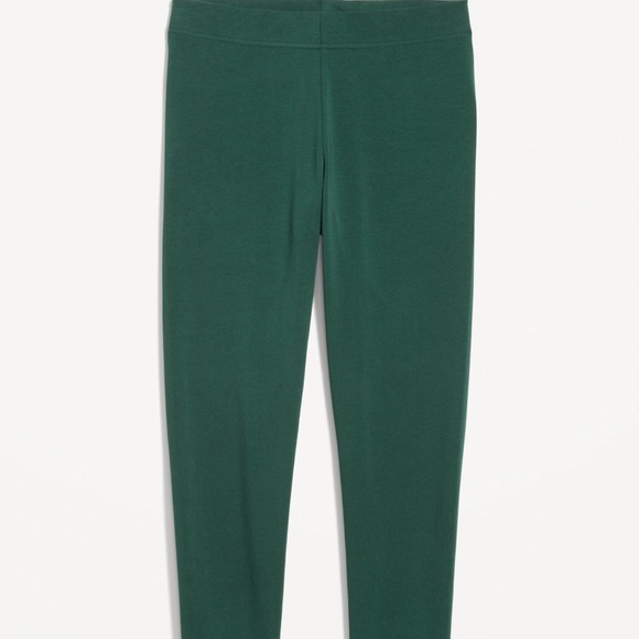 NWT OLD NAVY High-Waisted Jersey Ankle Leggings Color: Emerald Isle - Picture 3 of 4